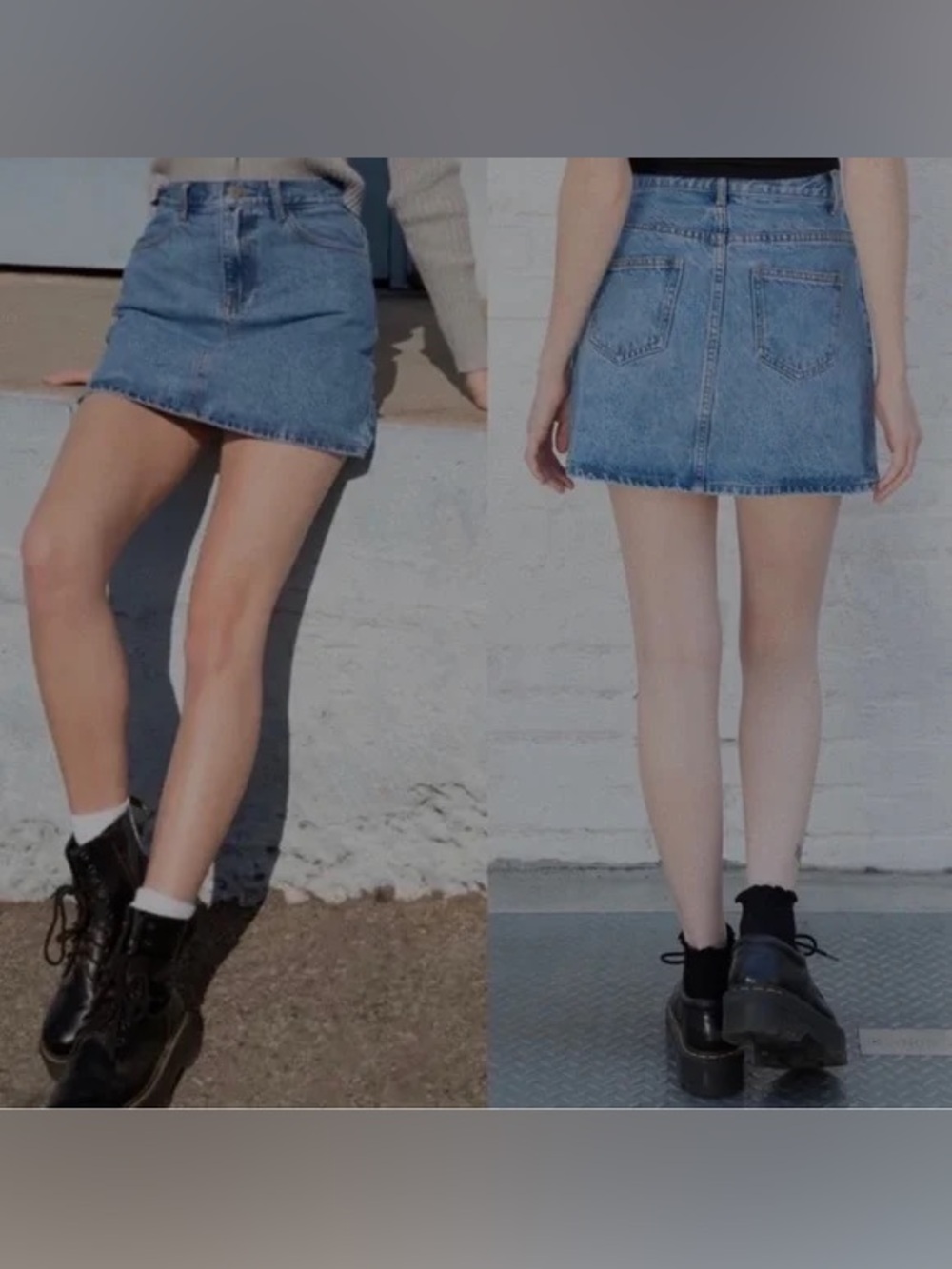 Brandy Melville Denim Mini Skirt Size 25